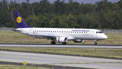 --- Embraer ERJ-190LR --- D-AECI --- First Flight: 2010 --- MSN: 381 --- Frankfurt Rhein-Main (FRA - EDDF) 2019