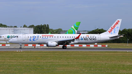 ---- Embraer 195LR ---- EC-LCQ ---- First Flight: 2010 ---- MSN: 303 ---- Brussels National (BRU - EBBR) 2017