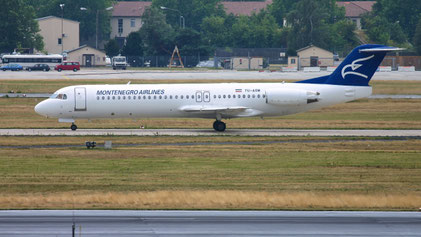 --- Fokker 100 --- YU-AOM --- First Flight: 1990 --- MSN: 11321 --- Frankfurt Rhein-Main (FRA - EDDF) 2005
