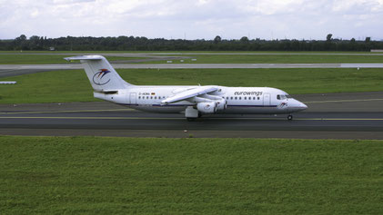 --- BAe 146-300 --- D-AEWA (*1) --- First Flight: 1990 --- MSN: 3163 --- Dusseldorf Rhein-Ruhr (DUS - EDDL) 2004