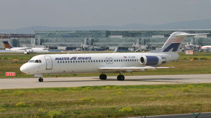 --- Fokker 100 --- YU-AOM --- First Flight: 1990 --- MSN: 11321 --- Frankfurt Rhein-Main (FRA - EDDF) 2006
