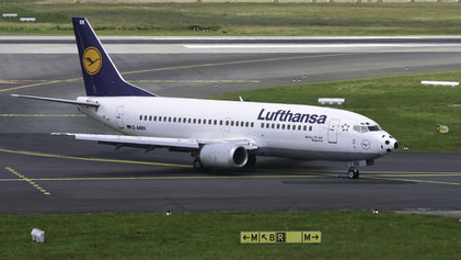 --- Boeing 737-300 --- D-ABEK --- First Flight: 1991 --- MSN: 25414 --- "Football Nose" --- Dusseldorf Rhein-Ruhr (DUS - EDDL) 2006