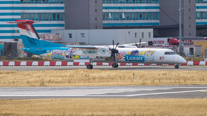 --- Bombardier DHC-8-400Q Dash 8 --- LX-LQA (*1) --- First Flight: 2014 --- MSN: 4468 - "Sumo Artwork's" - Luxembourg Findel (LUX - ELLX) 2023