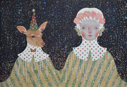 日本画 足立絵美 ポポトピアあっぷっぷパレード個展 足立絵美｜日本画原画 ポポトピアあっぷっぷパレード個展 足立