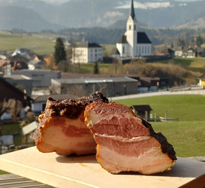 Speck vom Duroc Schwein