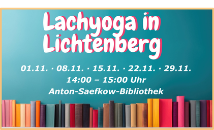 Lachyoga in der Anton-Saefkow-Bibliothek in Lichtenberg