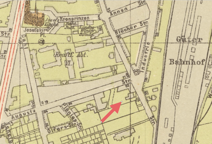 Ausschnitt Stadtplan 1933