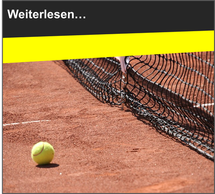 VfL Altenhagen Tennisball vor Tennisnetz