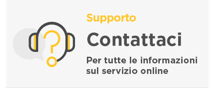 Contattaci per tutte le informazioni sul servizio on line