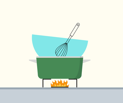 Au bain marie technique