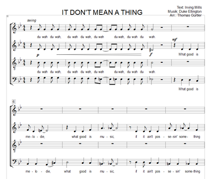It Don't Mean A Thing - I. Mills, D. Ellington