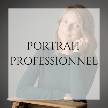 Photographie de portrait professionnel avec le texte "Portrait professionnel".