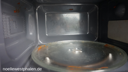 Mikrowelle sauber machen reinigunng reinigen putzen dreckig verschmutzt