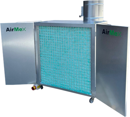 AirMex Farbspritzwand Farbnebel Wand Absaugung Lackierwand