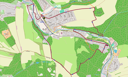 Rundwanderweg - erstellt mit Komoot basierend auf OSM Kartenmaterial