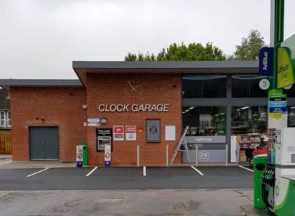 A new garage opened in 2019 and after a vigorous social media by local people was once again named The Clock Garage and a clock installed.