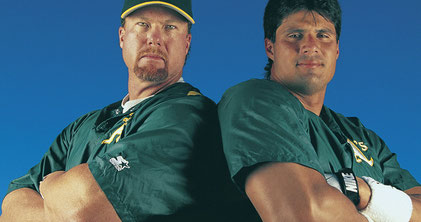 Nella foto Mark McGwire e Jose Canseco ( foto da sports.yahoo.com)