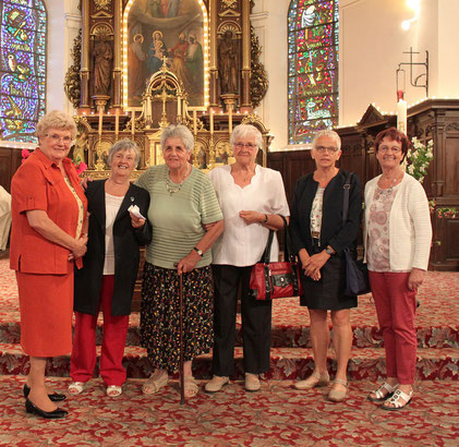 Nelly, Roselyne, Marie-Thérèse, Catherine, Geneviève et Françoise