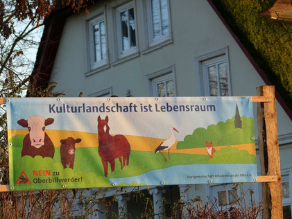 NEIN zu Oberbillwerder-Banner, Billwerder Billdeich 366