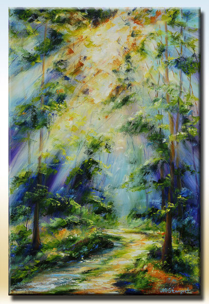 Magic Forest , Oil on canvas, art by N.Stangrit