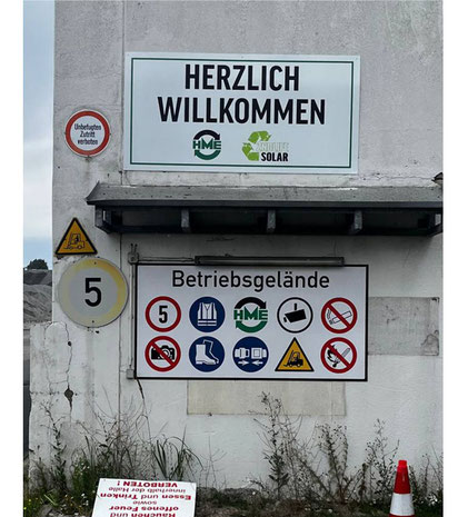 Robuste und wetterfeste Schilder im Direktdruck verfahren