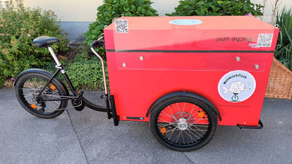 Wollmilchfisch-Getränkefahrrad, Fahrradbar geschlossen