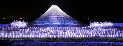 Mt. Fuji illumination in Nagashima Land