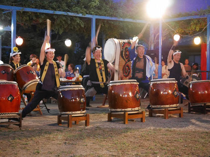 和太鼓　寧鼓座　奈良　夏祭り