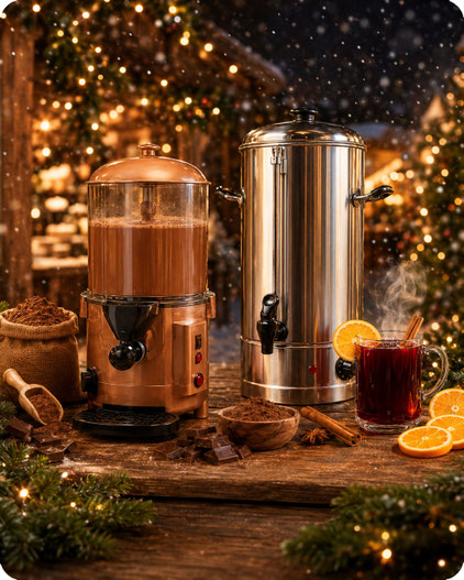 Kakao und Winterpunsch mieten für Winterfeiern und Weihnachtsveranstaltungen