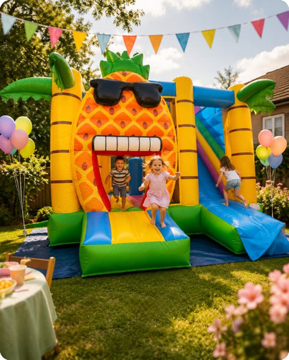 Hüpfburg mieten für Kindergeburtstag, Gartenparty und Familienfeier in Hannover