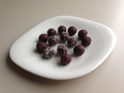 Schoko-Kugeln, Rohkost, Vollwertkost, Vegan
