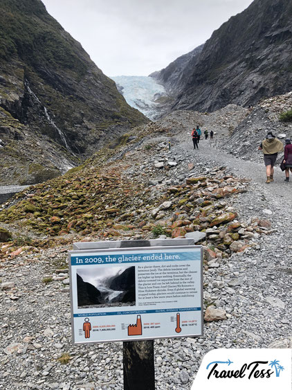 Wandelen naar Franz Josef gletsjer