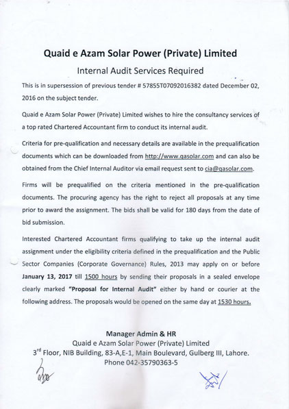  Internal Audit Services