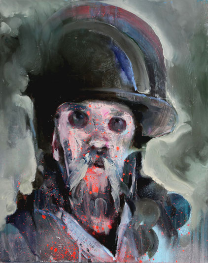 balder, 50 x 40 cm, oil on wood, 2016
