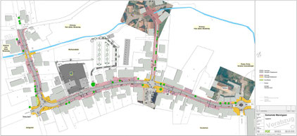 Lageplan Untersuchungsgebiet Leitbild Hauptstraße Wennigsen