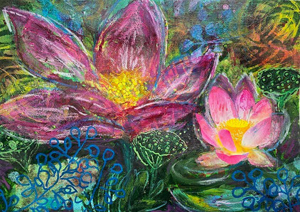 Acrylic Pouring, Mixed Media, Bob Ross Kurse und Intuitives Malen