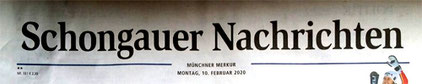 Quelle und ©: Schongauer Nachrichten, 10.02.2020, Foto: A. Hornung