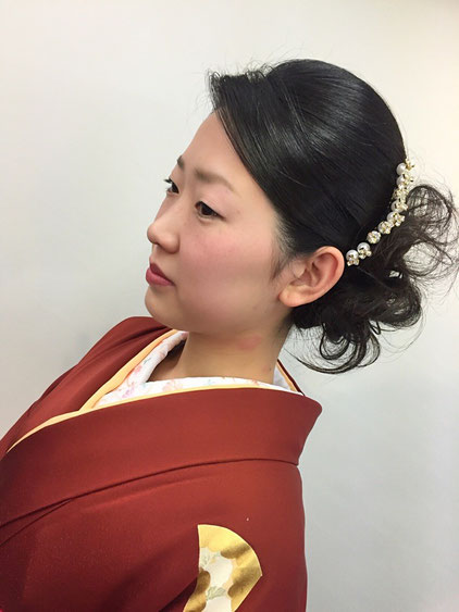 着物(振袖)のヘアセットにすき毛(アンコ)は必要??