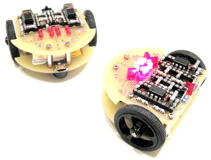 interagierende Mini-Roboter mit variabler analoger Steuerung