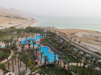 Ein Bokeq resort area at the Dead Sea