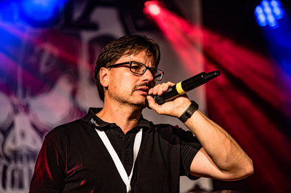 Roger Leisinger (Organisator des 1. Nord Rock Schwaben Festival)