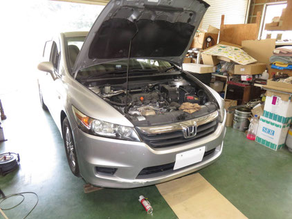 ホンダ ストリーム エアコン効かない クラッチ不良 コンプレッサー交換