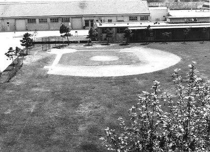 Il campo da baseball all'interno della base americana Passalacqua del 1965 (Foto per gentile concessione di Peter Mutascio di Boston)