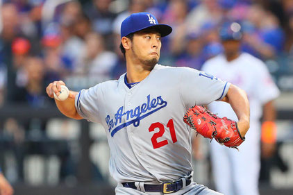 Nella foto Yu Darvish con la nuova casacca dei Dodgers (Photo RICH GRAESSLE/ICON SPORTSWIRE)