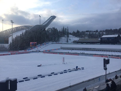 Eine wunderschöne Szenerie am Holmenkollen...