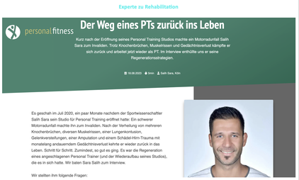 Der Weg eines PTs zurück ins Leben