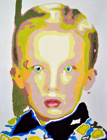 "Little Boy 1A (Donald)", 2021, acrylic on canvas, 180x140 cm