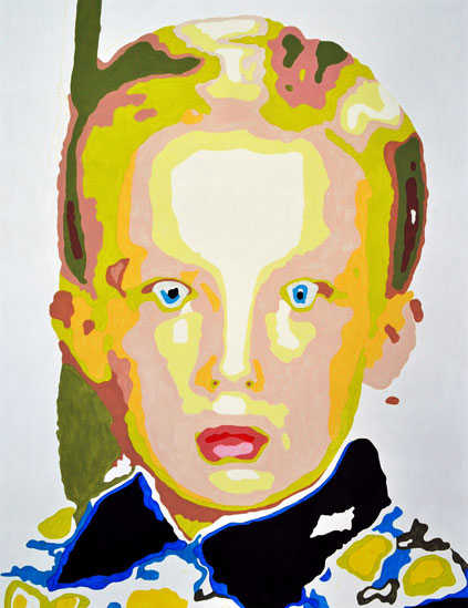 "Little Boy 1B (Donald)", 2021, acrylic on canvas, 180x140 cm