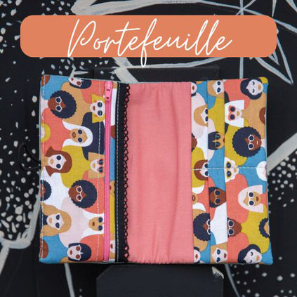 Portefeuille femme compagnon jaune moutarde imprimé