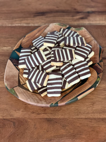 Tigerkekse Schwarz-Weiss Gebäck Rezept